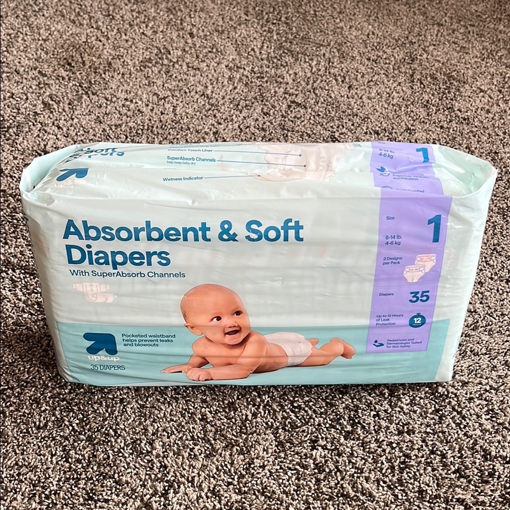 Absorbent & Soft Diapers Size 1